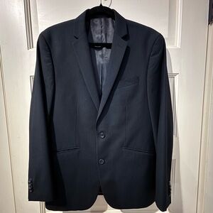 Kenneth Cole Charcoal Pinstripe Blazer 38S